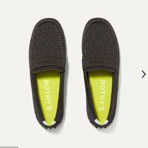 Rothy's the Driver Chocolate Spot Flat Loafers Size 8.5